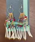 coastal, bead, collective, confetti, earrings, circle