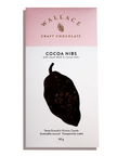 Wallace Craft Chocolate cocoa nibs packaging on a white background