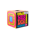 Color Changing Doh Cube packaging with colorful text on a white background