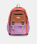 colourblock backpack orange purple