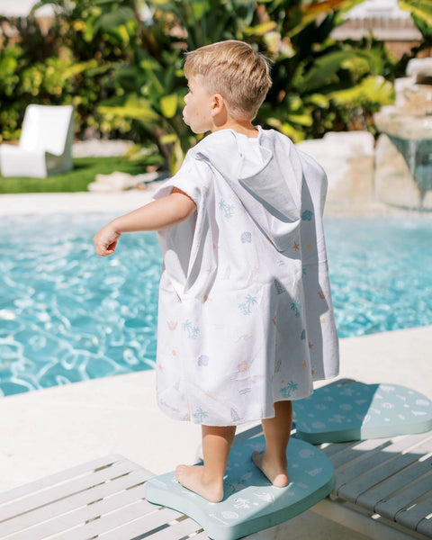 Kids Hooded Beach Poncho
