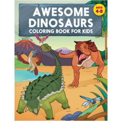Awesome Dinosaurs Coloring Book for Kids
