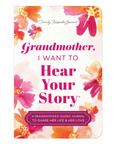 Book titled 'Grandmother, I Want to Hear Your Story' with floral design on a white background