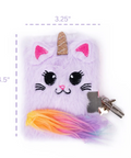 liftable lockable unicorn kids journal