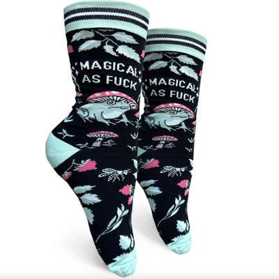 womens funny giftable socks magical as f*ck