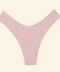 Pink thong on a beige background