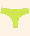 Lime green thong on a beige background
