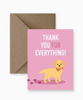 impaper thank you fur everything card