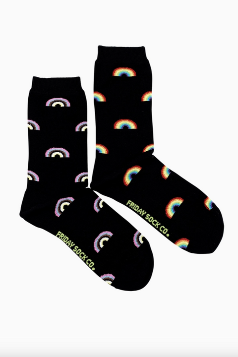 inclusive rainbows, friday socks co, womens, socks