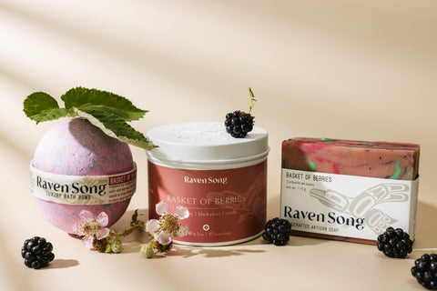 Basket of Berries Signature Artisan Gift Box | Wild Strawberry + Green Apple + Violet Flower