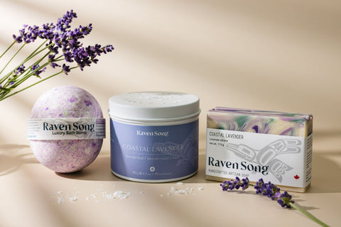 Coastal Lavender Signature Artisan Gift Box | Lavender Bud + Lavender Wood + Musk