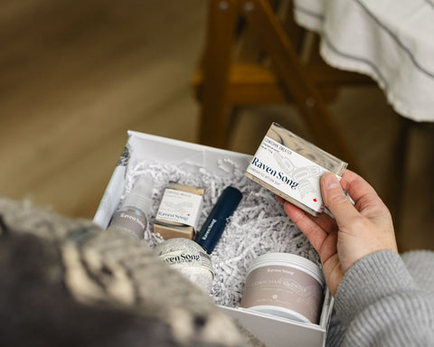 Cowichan Sweater Luxury Artisan Gift Box | Mint + Pine + Moss