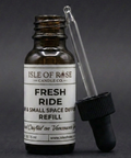  Isle of Rose Candle Co. Fresh Ride diffuser refill bottle with dropper on a gray background
