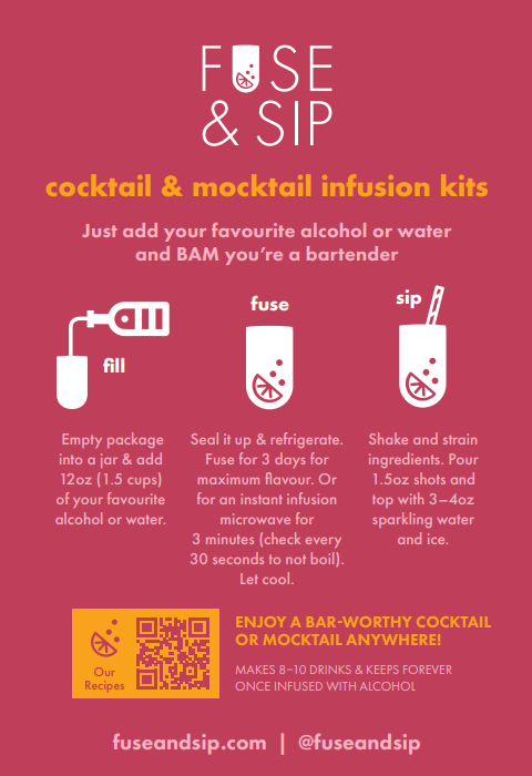 FUSE AND SIP - NACHO AVERAGE SPICY MARGARITA DRINK INFUSION KIT