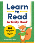 Front cover of the book 'Learn to Read Activity Book' by Hannah Braun, M.Ed.