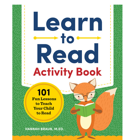 Front cover of the book 'Learn to Read Activity Book' by Hannah Braun, M.Ed.