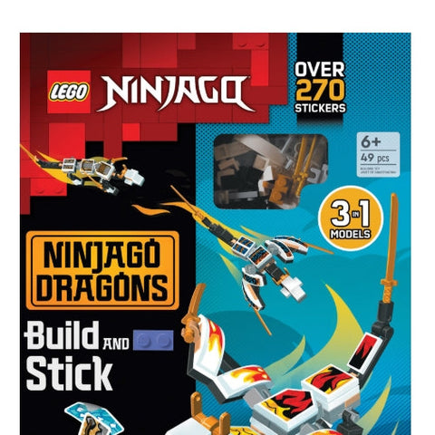 LEGO Ninjago Dragons packaging with toy figures and text on a white background