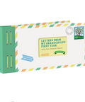 Book titled 'Letters from My Grandchild's First Year' with envelope design on a white background