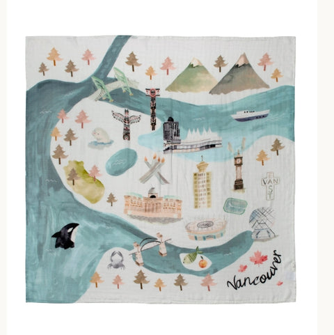 giftable baby shower swaddle muslin lightweight soft