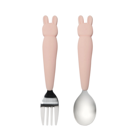 loulou lollipop, utensil set, bunny