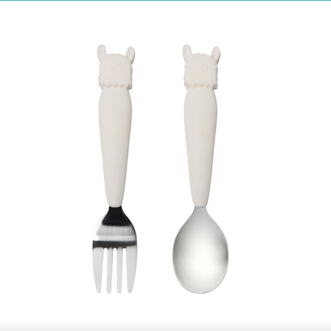 loulou lollipop, utensil set, llama