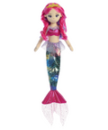 rainbow stuffy mermaid kids toy