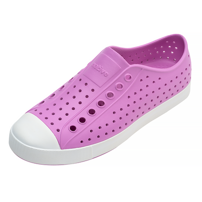 NATIVE SHOES - ADULT JEFFERSON SHOE in WINTERBERRY PINK/ SHELL WHITE