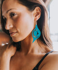 Lagoon Blue Octopus Eye - Copper Canoe Woman