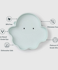 silicone baby plate octopus themed