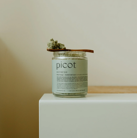 picot refresh menthol body scrub