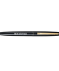 Black pen with gold accents on a white background