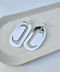 Small Ovoid Silver Mirror