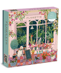 Jigsaw puzzle box with a garden scene design and 'Florette' branding.