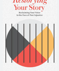 Book cover of 'Restoring Your Story' with geometric design and text on a white background
