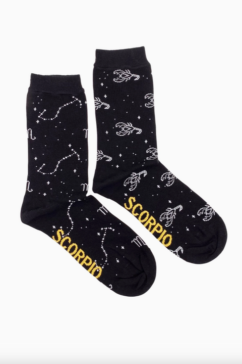 scorpio, friday socks co, womens, socks