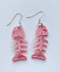 Matte Coral Small Salmon Ghost Earrings