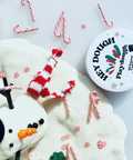 snow man playdough