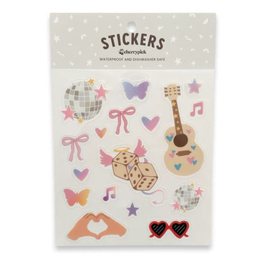 Taylor Swift Waterproof Sticker Sheet – West Coast Wildflowers