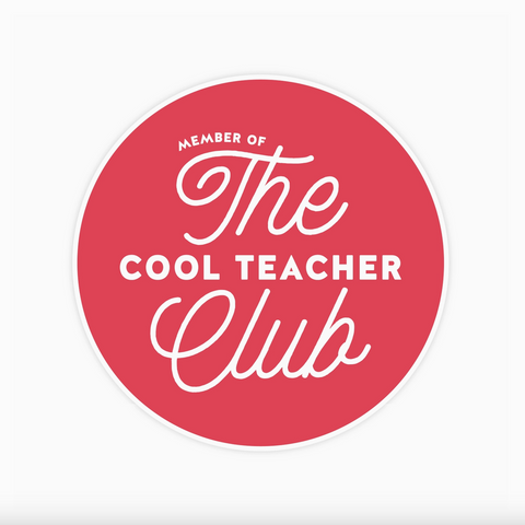 The Cool Teacher Club Sticker