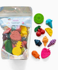 giftable little human children kids homemade clean crayons fruits and oods