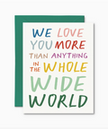 giftable loving family card