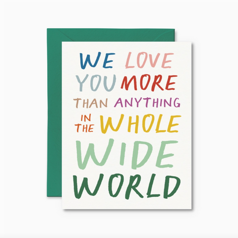 giftable loving family card