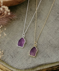 stone fleck necklace 