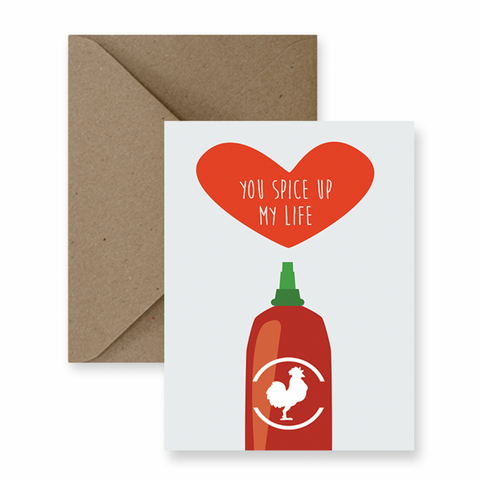 Funny Hot Sauce Love Card
