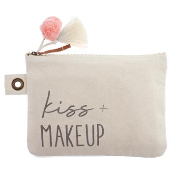 KARMA - COTTON CANVAS CARRY ALL - KISS AND MAKEUP