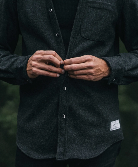 Men's Modern Melton | Charcoal