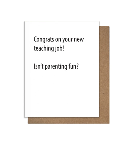 Teaching Job Greeting Card