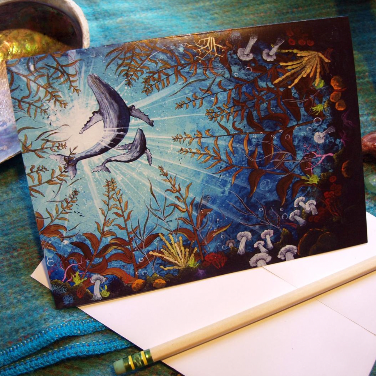 SPRINGTIDE CREATIONS - MERMAIDS GARDEN  ARTWORK CARD