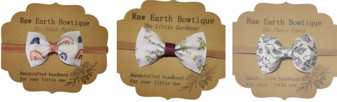 RAW EARTH BOWTIQUE - HAIR CLIP COLLECTION