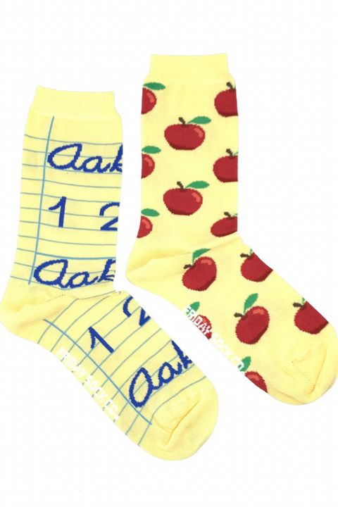 Apple And Teachers Womens Socks